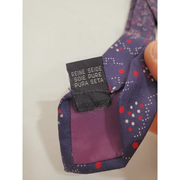 1950s John comfort Blue Silk Repp Tie | Untipped Ivy League Trad - Picture 5 of 10